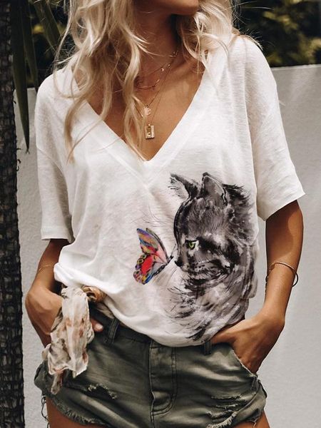 women's t-shirt 2021 summer women shirts aesthetic goth clothes harajuku shirt blended appliques regular casual pullover, White
women's t-shirt 2021 summer women shirts aesthetic goth clothes harajuku shirt blended appliques regular casual pullover, White