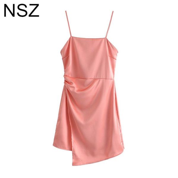 casual dresses nsz women asymmetry ruched satin cami dress summer 2021 open back outfit party night club spaghetti strap pink, Black;gray
casual dresses nsz women asymmetry ruched satin cami dress summer 2021 open back outfit party night club spaghetti strap pink, Black;gray