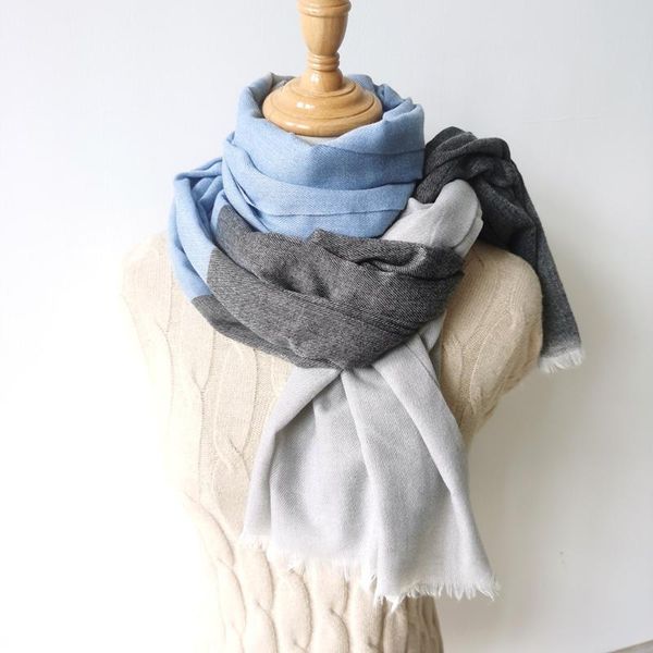 scarves cashmere like scarf for women in winter versatile plaid shawl students long thickened warm 90x190cm, Blue;gray
scarves cashmere like scarf for women in winter versatile plaid shawl students long thickened warm 90x190cm, Blue;gray