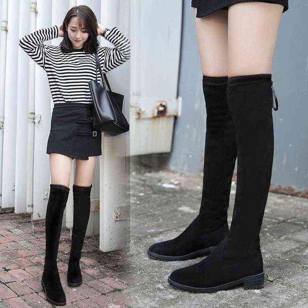 size 35-40 winter over the knee boots women stretch fabric thigh high woman shoes long bota feminina zapatos de mujer y1105, Black
size 35-40 winter over the knee boots women stretch fabric thigh high woman shoes long bota feminina zapatos de mujer y1105, Black