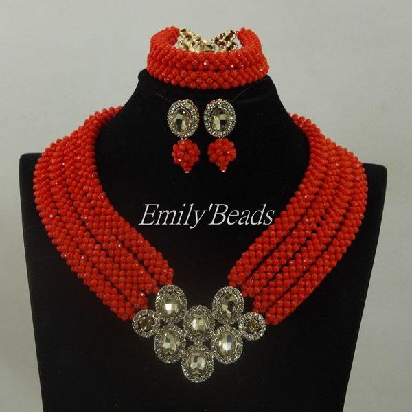 earrings & necklace wedding jewelry sets red nigerian costume african crystal bridal beads set alj342, Silver
earrings & necklace wedding jewelry sets red nigerian costume african crystal bridal beads set alj342, Silver