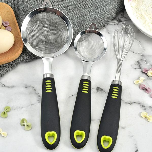 baking & pastry tools 3 pieces stainless steel fine mesh sugar sieve manual egg beater food mixer cookies pastries cooking bakery diy
baking & pastry tools 3 pieces stainless steel fine mesh sugar sieve manual egg beater food mixer cookies pastries cooking bakery diy