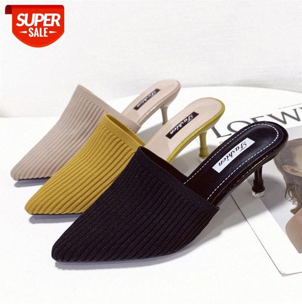 slippers pointed toe flying woven fine-heeled high-heel casual baotou fashion all-match ladies half-drag sandals #wg1n
slippers pointed toe flying woven fine-heeled high-heel casual baotou fashion all-match ladies half-drag sandals #wg1n
