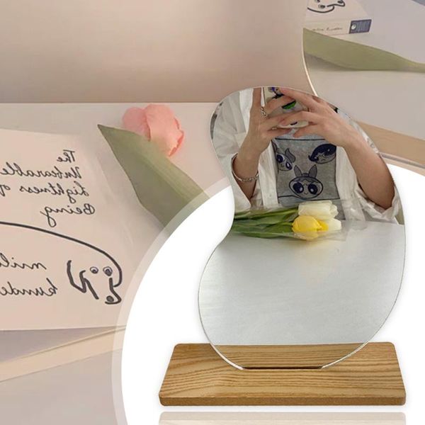 mirrors ins acrylic makeup mirror with wooden base stand irregular edge deskcosmetic home tabledecorations
mirrors ins acrylic makeup mirror with wooden base stand irregular edge deskcosmetic home tabledecorations
