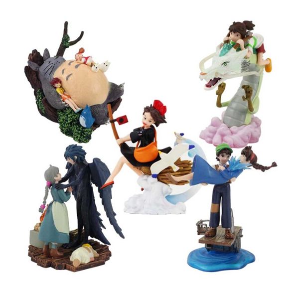 5Pcs/Set Anime Figures Totoro Ogino Chihiro Castle in the Sky Pasu Sheeta Howls Moving Castle Howl PVC Model Toys
5Pcs/Set Anime Figures Totoro Ogino Chihiro Castle in the Sky Pasu Sheeta Howls Moving Castle Howl PVC Model Toys