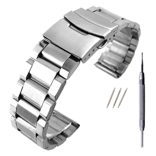 watch bands stainless steel strap wrist bracelet silver color metal watchband with folding clasp for men women 20/22/24mm, Black;brown
watch bands stainless steel strap wrist bracelet silver color metal watchband with folding clasp for men women 20/22/24mm, Black;brown