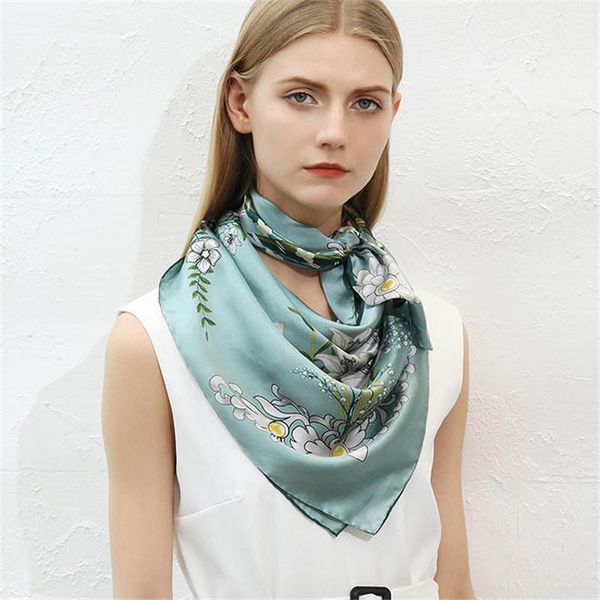 scarves peach-yao luxury natural silk scarf women printed flower 100% real twill wrap shawl square 90cm bandana lady gift, Blue;gray
scarves peach-yao luxury natural silk scarf women printed flower 100% real twill wrap shawl square 90cm bandana lady gift, Blue;gray