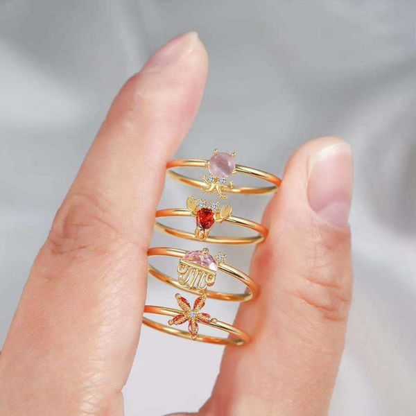 cluster rings 18k real plated ocean series fish ring selling lovely girl cute starfish small animal, Golden;silver
cluster rings 18k real plated ocean series fish ring selling lovely girl cute starfish small animal, Golden;silver