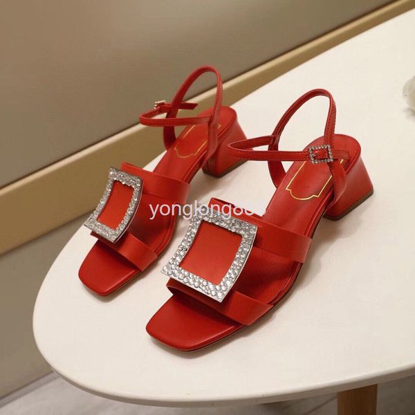 dress shoes summer square buckle sandals cowhide high heels thick heel one-sided belt head women's shoes, Black
dress shoes summer square buckle sandals cowhide high heels thick heel one-sided belt head women's shoes, Black
