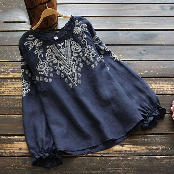 women's blouses & shirts vintage women embroidery ruffle blouse long 100% cotton plus size white puff sleeve ladies casual da2c
women's blouses & shirts vintage women embroidery ruffle blouse long 100% cotton plus size white puff sleeve ladies casual da2c