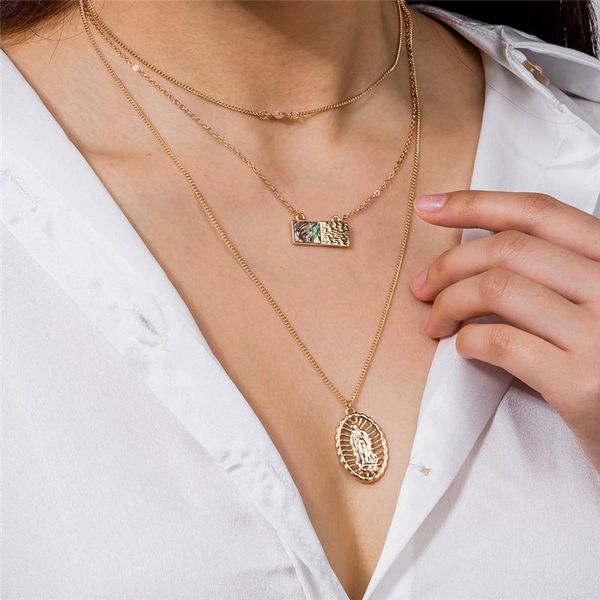 pendant necklaces trendy unique elegant tag design jesus necklace for women gold color fashion european and american style, Silver
pendant necklaces trendy unique elegant tag design jesus necklace for women gold color fashion european and american style, Silver