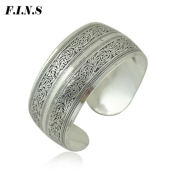 f.i.n.s vintage gypsy bangles ethnic zinc alloy boho jewelry antique silver color carved statement wide cuff bracelets for women q0719, Black
f.i.n.s vintage gypsy bangles ethnic zinc alloy boho jewelry antique silver color carved statement wide cuff bracelets for women q0719, Black