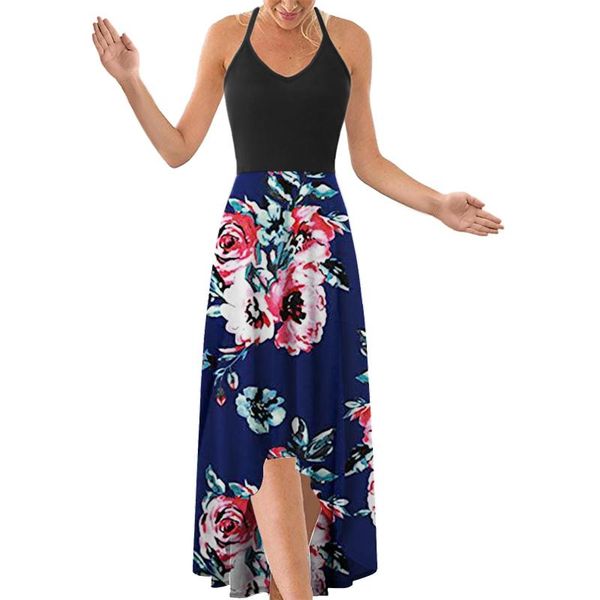 casual dresses long for women boho floral dress summer sleeveless strap backless party maxi robe femme 2021 vestidos, Black;gray
casual dresses long for women boho floral dress summer sleeveless strap backless party maxi robe femme 2021 vestidos, Black;gray
