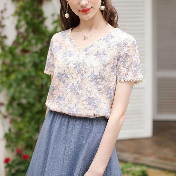 women's blouses & shirts women french style elegant v-neck lace hollow out temperament short sleeve ropa de mujer blusas mm0893, White
women's blouses & shirts women french style elegant v-neck lace hollow out temperament short sleeve ropa de mujer blusas mm0893, White