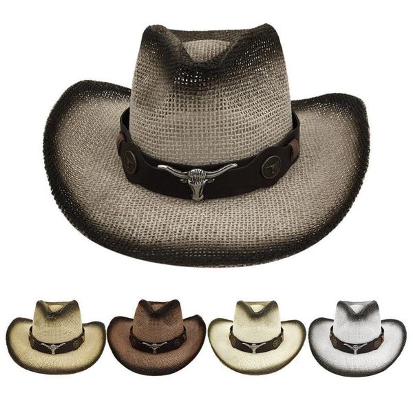 wide brim hats summer retro western cowboy riding women's cap leather belt for men patchwork chapeu femme, Blue;gray
wide brim hats summer retro western cowboy riding women's cap leather belt for men patchwork chapeu femme, Blue;gray