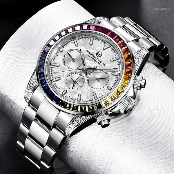 luxury men's mechanical watches brand 100 waterproof stainless steel sports watch sapphire glass business mens wristwatches, Slivery;brown
luxury men's mechanical watches brand 100 waterproof stainless steel sports watch sapphire glass business mens wristwatches, Slivery;brown
