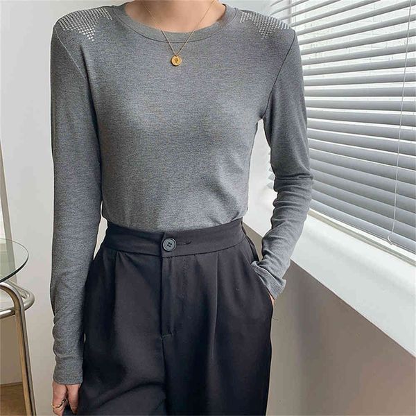 women's tanks & camis hzirip cotton t-shirt , elegant, korean, ol, long sleeve, round collar, , elastic, loose, solid, chic, casual ejy, White
women's tanks & camis hzirip cotton t-shirt , elegant, korean, ol, long sleeve, round collar, , elastic, loose, solid, chic, casual ejy, White