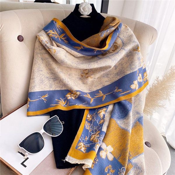 scarves designer women's autumn winter thick print female scarf warm knitted women luxury cashmere shawls fashion accessories, Blue;gray
scarves designer women's autumn winter thick print female scarf warm knitted women luxury cashmere shawls fashion accessories, Blue;gray