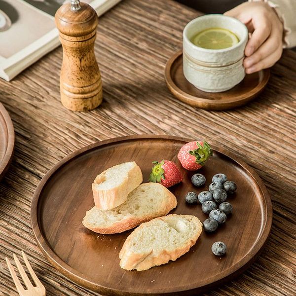 dishes & plates creative solid wood japanese acacia wooden tray flat plate pizza bread round cake base
dishes & plates creative solid wood japanese acacia wooden tray flat plate pizza bread round cake base