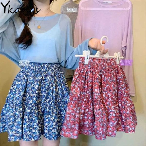 summer floral print ruffles mini skirt women high waist short skirt sweet flower print pleated skirts korean students streetwear 210619, Black
summer floral print ruffles mini skirt women high waist short skirt sweet flower print pleated skirts korean students streetwear 210619, Black