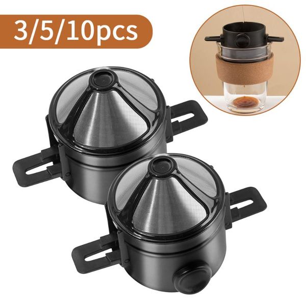 coffee filters 3/5/10pcs foldable filter stainless steel easy clean drip tea holder reusable paperless pour over drippers
coffee filters 3/5/10pcs foldable filter stainless steel easy clean drip tea holder reusable paperless pour over drippers