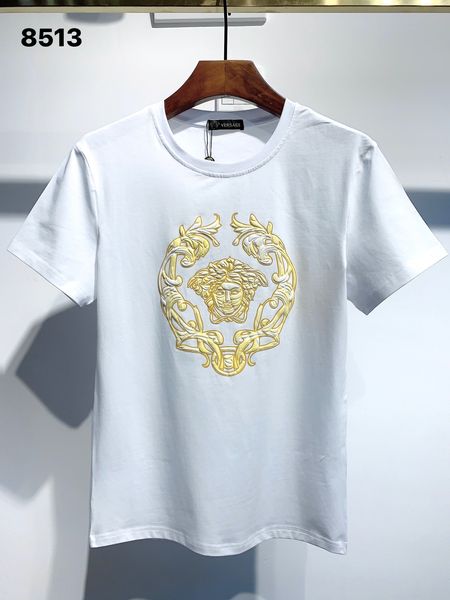 summer men's short-sleeved t-shirt men and women fashion short-sleeved, White;black
summer men's short-sleeved t-shirt men and women fashion short-sleeved, White;black