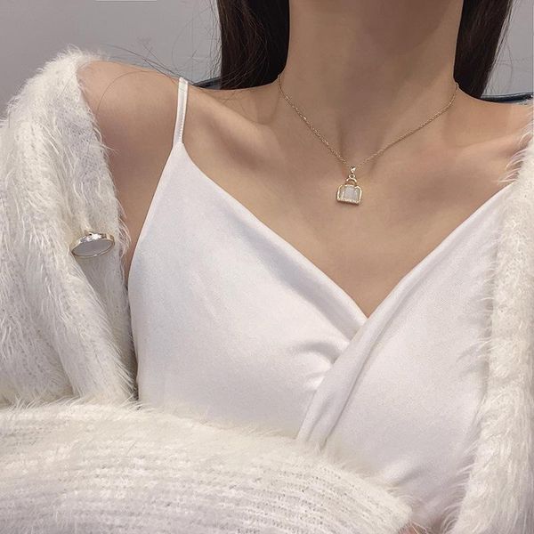 pendant necklaces timeonly delicate opal bag shape charms neckalces for women ladies titanium steel necklace elegant jewelry wedding gift, Silver
pendant necklaces timeonly delicate opal bag shape charms neckalces for women ladies titanium steel necklace elegant jewelry wedding gift, Silver