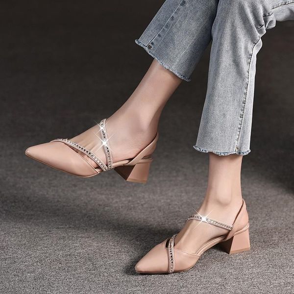 sandals med closed toe comfort shoes for women block heels suit female beige 2021 summer medium pointed elastic casual, Black
sandals med closed toe comfort shoes for women block heels suit female beige 2021 summer medium pointed elastic casual, Black