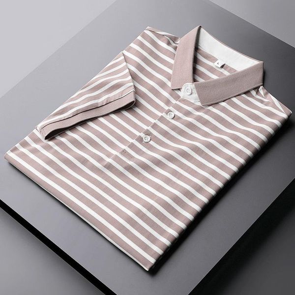 men's t-shirts stripe summer mens cotton short sleeve casual male fashion slim fit business man, White;black
men's t-shirts stripe summer mens cotton short sleeve casual male fashion slim fit business man, White;black