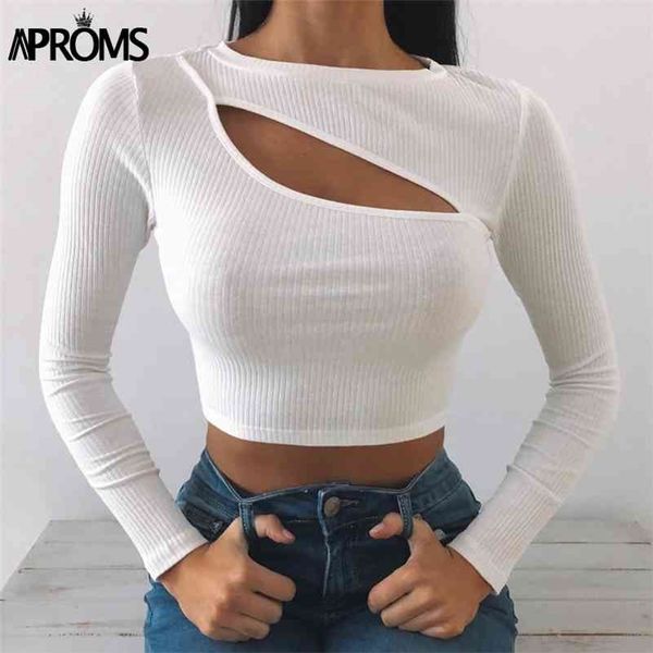 aproms elegant autumn ribbed knitted long sleeve t-shirt women bodycon crop female street fashion black tshirt tee 210324, White
aproms elegant autumn ribbed knitted long sleeve t-shirt women bodycon crop female street fashion black tshirt tee 210324, White