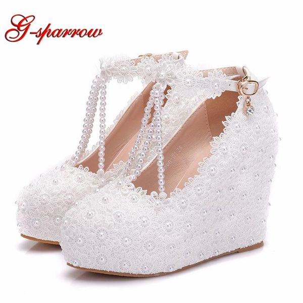 dress shoes wedges heel white lace wedding t-straps platforms 11cm women high heels bridal sweet bridesmaid, Black
dress shoes wedges heel white lace wedding t-straps platforms 11cm women high heels bridal sweet bridesmaid, Black
