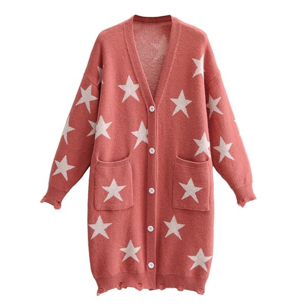 hsa women five pointed star pocket cardigan sweaters knitwear sweater long cardigans female jacket ropa de mujer 210430, White
hsa women five pointed star pocket cardigan sweaters knitwear sweater long cardigans female jacket ropa de mujer 210430, White