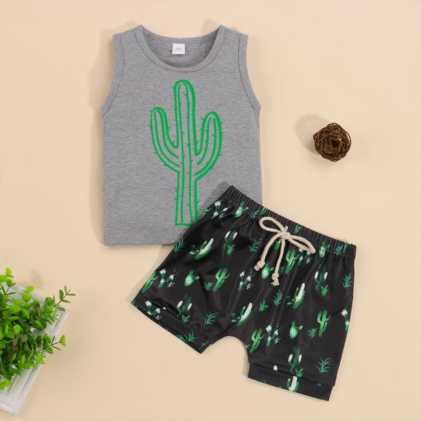 0 3y summer baby boys clothes sets 2pcs cactus printed sleeveless vest elastic shorts, White
0 3y summer baby boys clothes sets 2pcs cactus printed sleeveless vest elastic shorts, White
