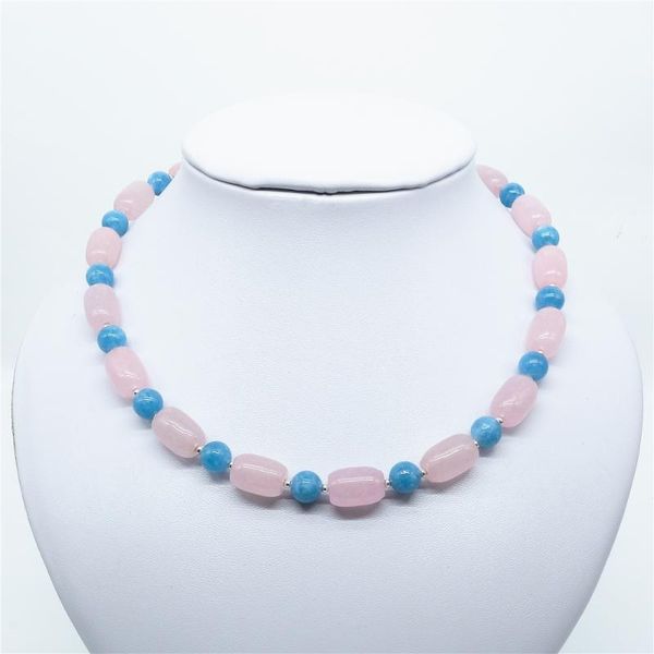 chokers vintage classic natural stone jewelry noble barrel pink quartzs and amazonites beaded chain choker necklace, Golden;silver
chokers vintage classic natural stone jewelry noble barrel pink quartzs and amazonites beaded chain choker necklace, Golden;silver