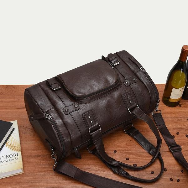 luxury style mens leather travel bag pu handbags male duffel bags tote men business messenger shoulder bag89
luxury style mens leather travel bag pu handbags male duffel bags tote men business messenger shoulder bag89