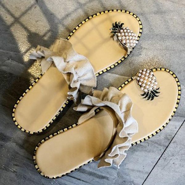 slippers womens fashion pineapple sandals open toe ring anti-slip summer shoes woman zapatos mujer, Black
slippers womens fashion pineapple sandals open toe ring anti-slip summer shoes woman zapatos mujer, Black
