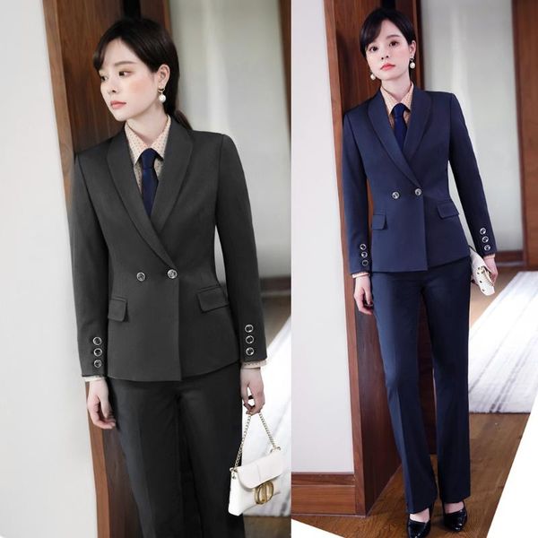 formal ladies pant suits for women business work wear blazer and jacket sets black office uniform styles women's two piece pants, White
formal ladies pant suits for women business work wear blazer and jacket sets black office uniform styles women's two piece pants, White