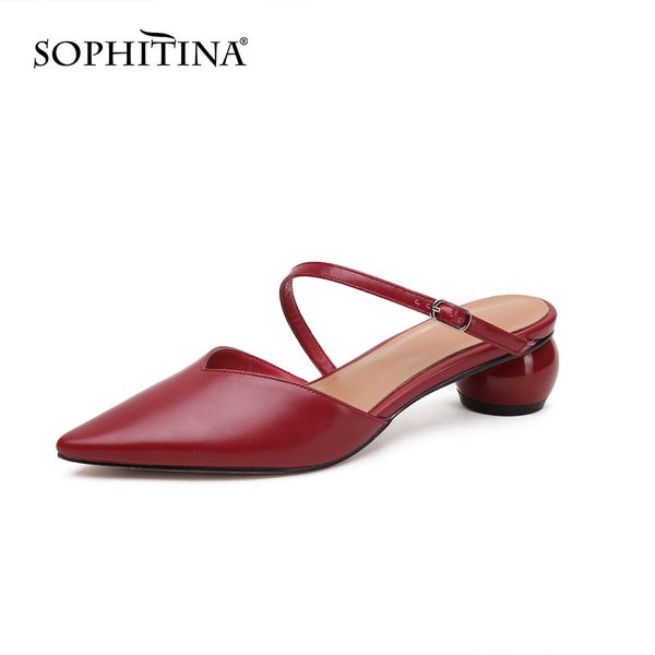 sophitina women's sandals red blue strap heels pointed toe elegant special heel design summer female womens shoes po604 210513, Black
sophitina women's sandals red blue strap heels pointed toe elegant special heel design summer female womens shoes po604 210513, Black