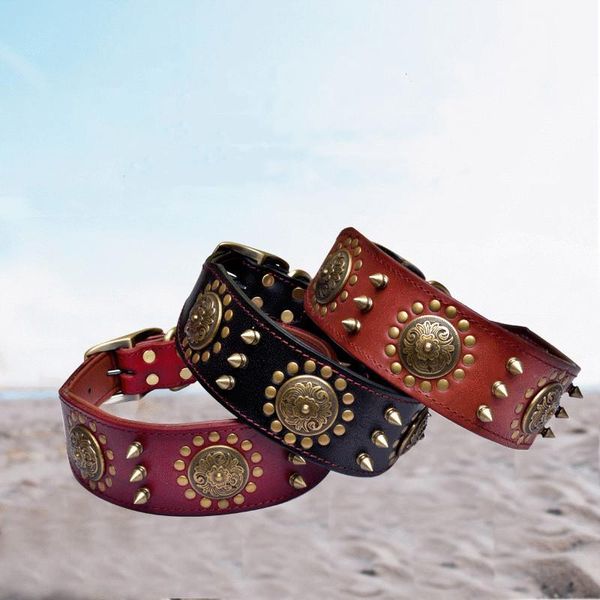 dog collar retro layer cowhide pet alloy buckle rivet gear suitable for large dogs collars & leashes
dog collar retro layer cowhide pet alloy buckle rivet gear suitable for large dogs collars & leashes