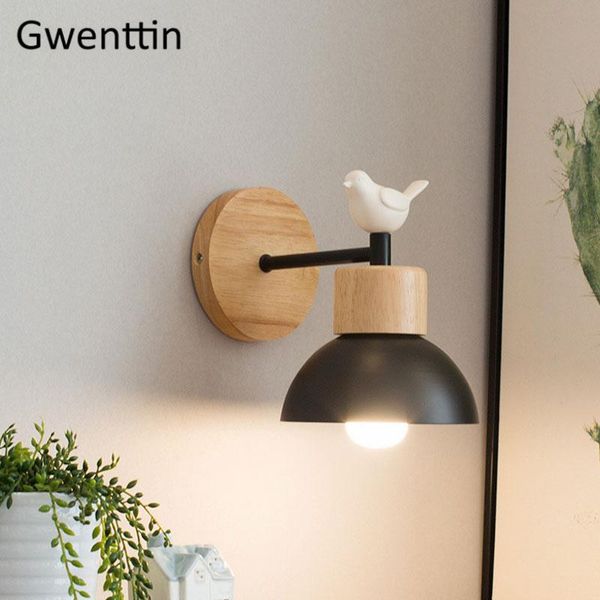 wall lamps nordic wood bird lamp modern wooden sconce light fixtures for bedroom bathroom mirror lights home deco luminaire
wall lamps nordic wood bird lamp modern wooden sconce light fixtures for bedroom bathroom mirror lights home deco luminaire