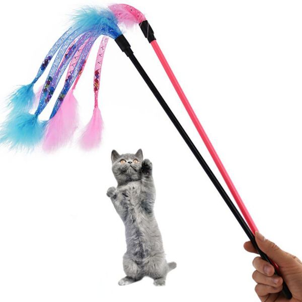 cat toys feather wand stick for catcher teaser toy pets kitten jumping train aid fun multi-colors
cat toys feather wand stick for catcher teaser toy pets kitten jumping train aid fun multi-colors