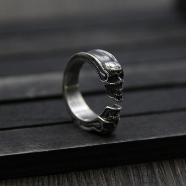 cluster rings pure silver skull fashion open ring men women real double male 925 jewelry for gift, Golden;silver
cluster rings pure silver skull fashion open ring men women real double male 925 jewelry for gift, Golden;silver