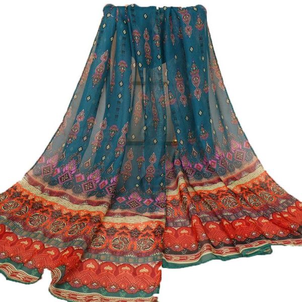 scarves sell india bohemian beach flowers chiffon scarf with print long for women wraps shawl head band stole 160x50cm 1pc, Blue;gray
scarves sell india bohemian beach flowers chiffon scarf with print long for women wraps shawl head band stole 160x50cm 1pc, Blue;gray