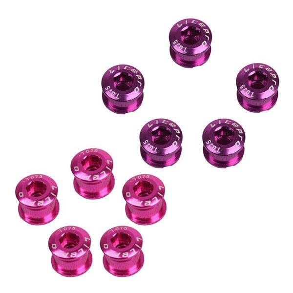 tools litepro 10 pcs single crankset screw bicycle chain ring wheel bolt road disc screws, 5 pink & purple
tools litepro 10 pcs single crankset screw bicycle chain ring wheel bolt road disc screws, 5 pink & purple