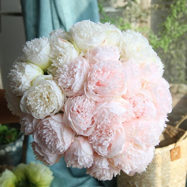 decorative flowers & wreaths 5head/bouquet peony artificial home decor silk fake flower peonies for wedding diy decoration
decorative flowers & wreaths 5head/bouquet peony artificial home decor silk fake flower peonies for wedding diy decoration