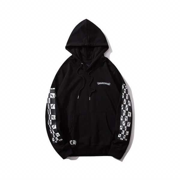 hooded printed sleeve cartoon croxin terry chessboard graffiti sweater, same for men and women, White;black
hooded printed sleeve cartoon croxin terry chessboard graffiti sweater, same for men and women, White;black