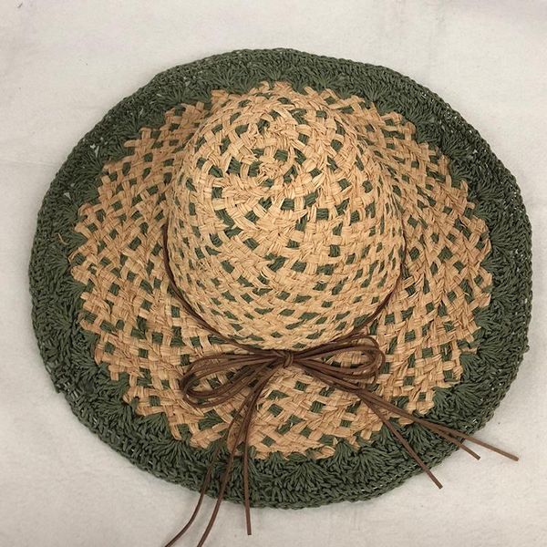 wide brim hats summer for women retro flat drooping hat hand-made raffia straw ladies outdoor sun protection beach, Blue;gray
wide brim hats summer for women retro flat drooping hat hand-made raffia straw ladies outdoor sun protection beach, Blue;gray
