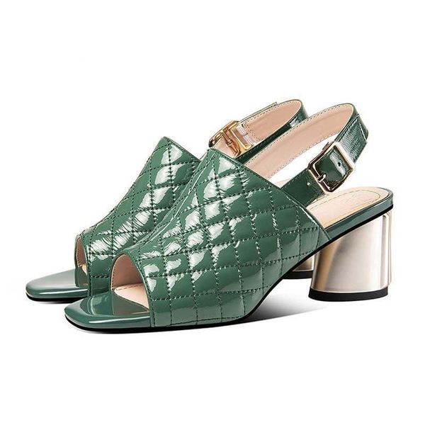 sandals plus size sheep leather high heels peep toe back strap summer shoes elegant office lady gingham dress women, Black
sandals plus size sheep leather high heels peep toe back strap summer shoes elegant office lady gingham dress women, Black