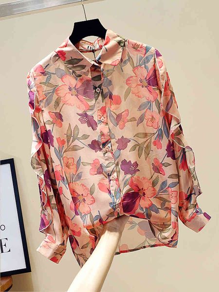 suits ruffled long sleeve flower chiffon blouses beach style thin shirts lapel women blouse, White;black
suits ruffled long sleeve flower chiffon blouses beach style thin shirts lapel women blouse, White;black
