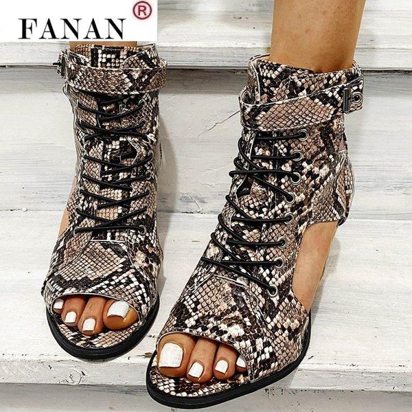 dress shoes 2021 snake printed summer female square heel ankle strap fashion lace up gladiator sandals women peep toe thick high heels, Black
dress shoes 2021 snake printed summer female square heel ankle strap fashion lace up gladiator sandals women peep toe thick high heels, Black